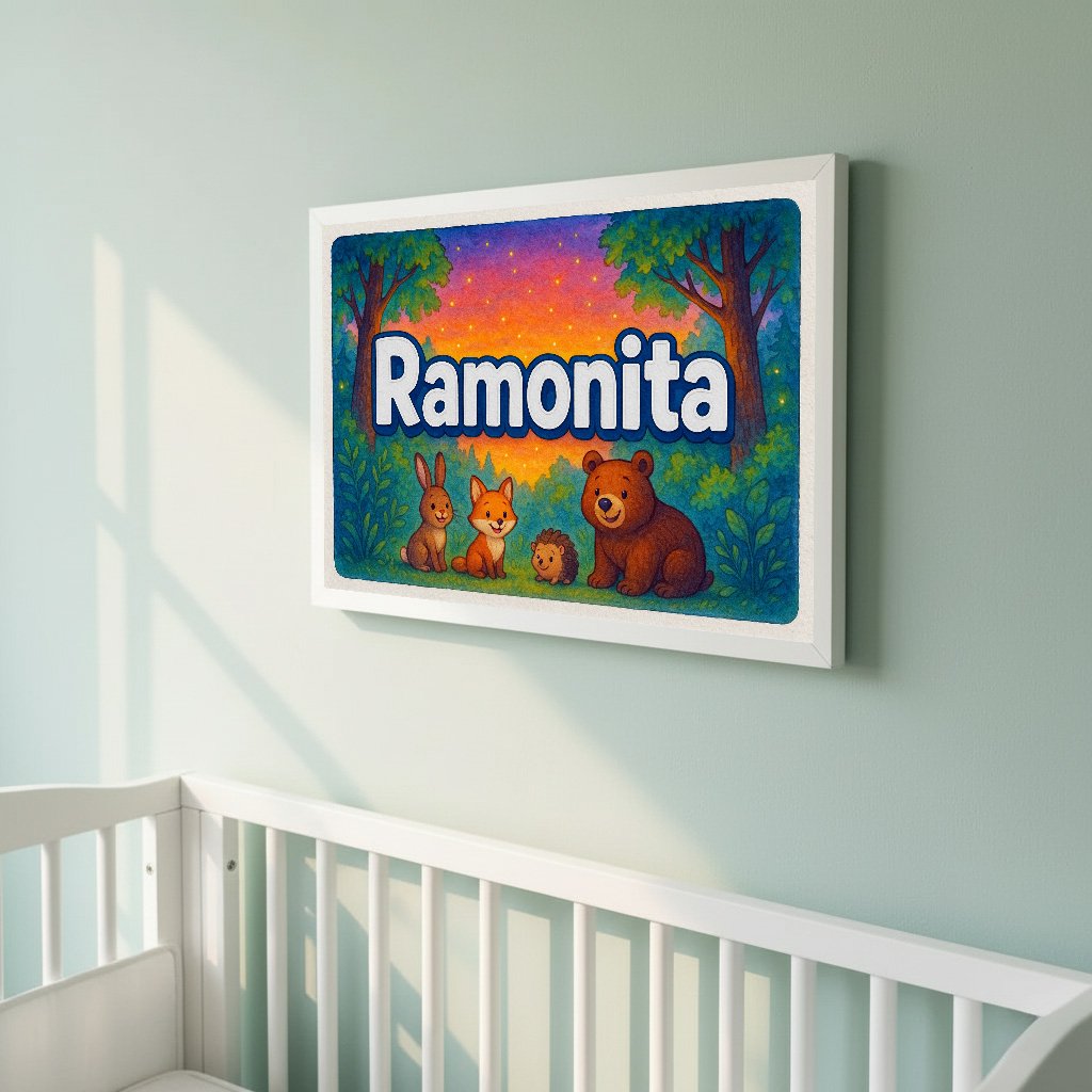 Personalized name art for Ramonita