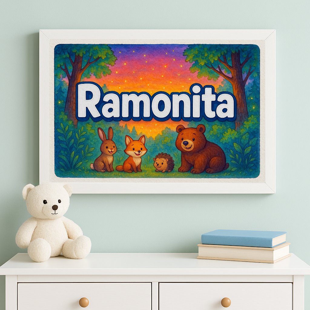 Personalized name art for Ramonita