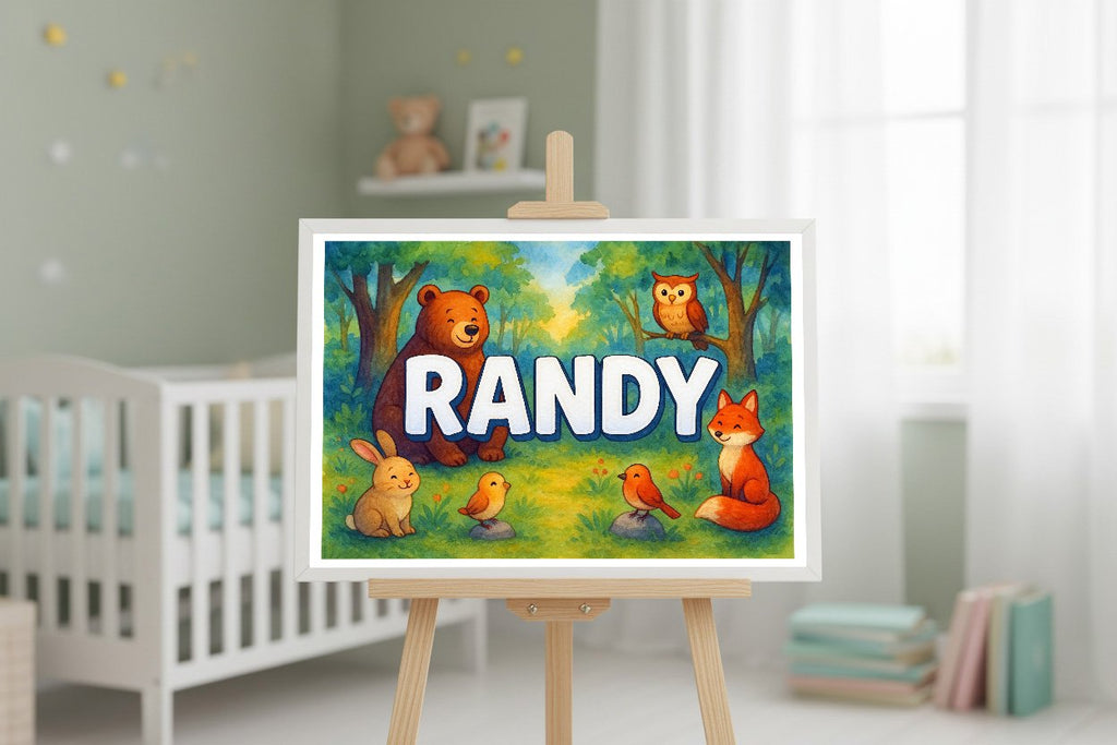 Personalized name art for Randy