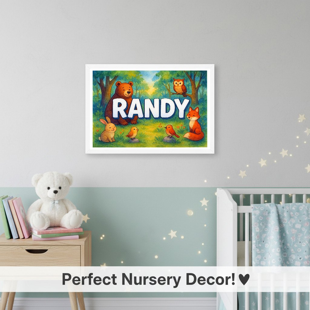 Personalized name art for Randy