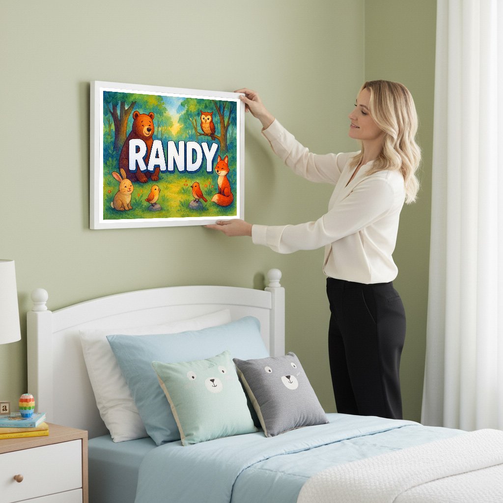 Personalized name art for Randy