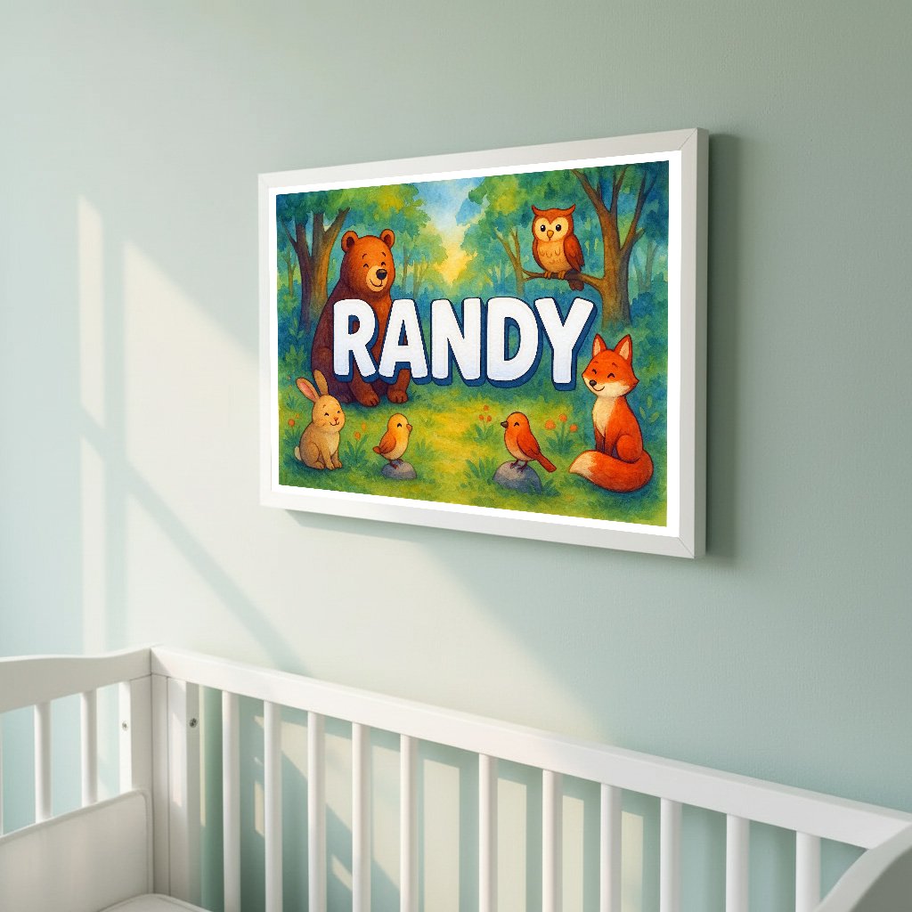 Personalized name art for Randy
