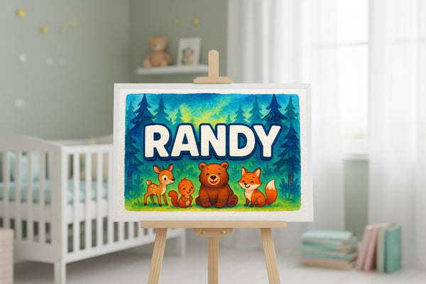 Randy’s Personalized Forest Friends Art