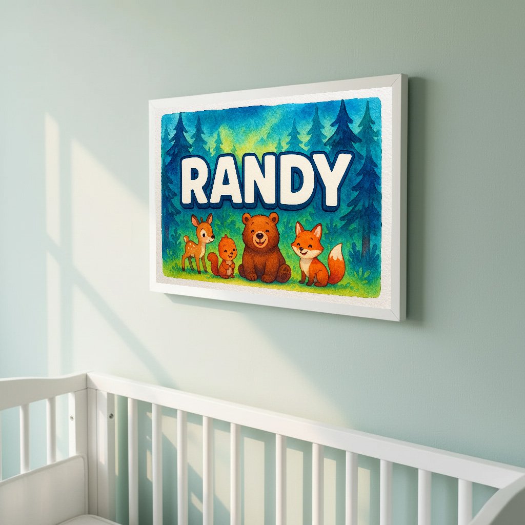 Personalized name art for Randy