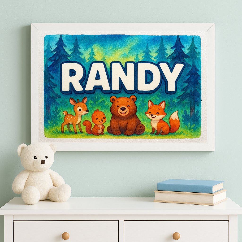 Personalized name art for Randy