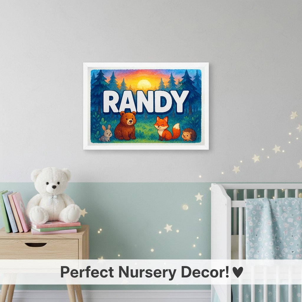 Personalized name art for Randy