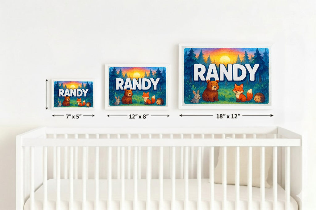 Personalized name art for Randy