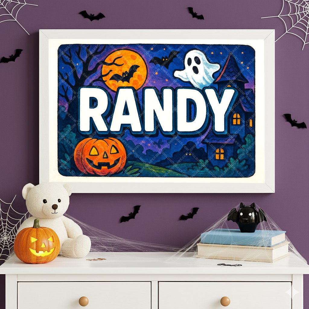 Personalized name art for Randy