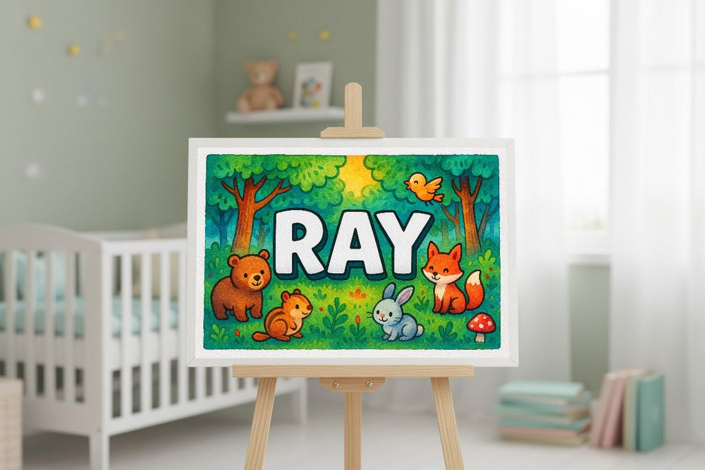 Personalized name art for Ray