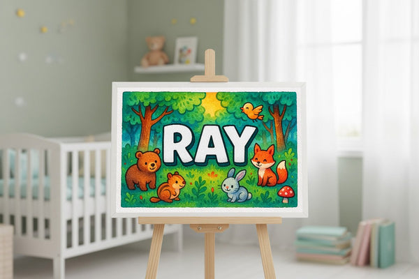 Ray’s Personalized Forest Friends Art