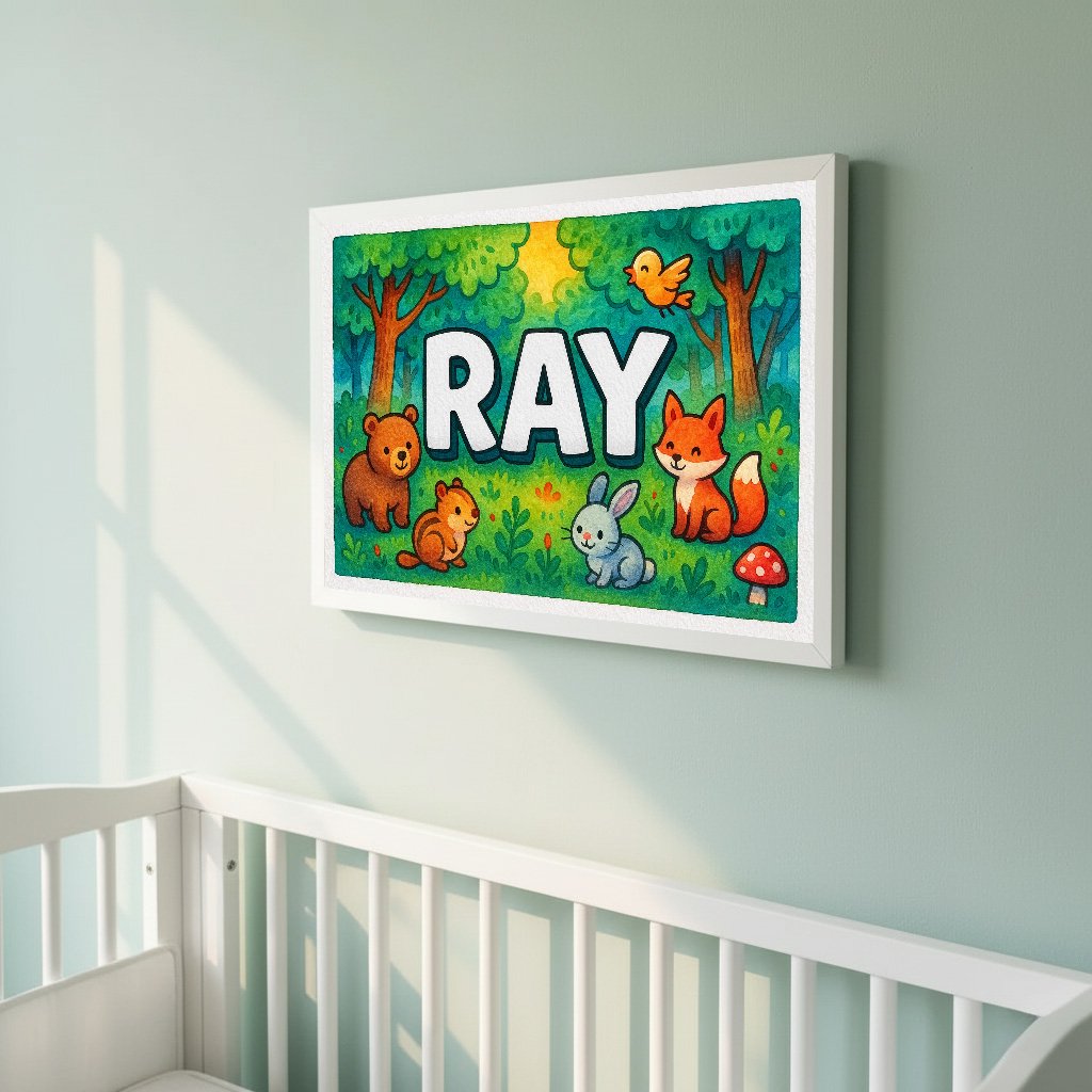 Personalized name art for Ray