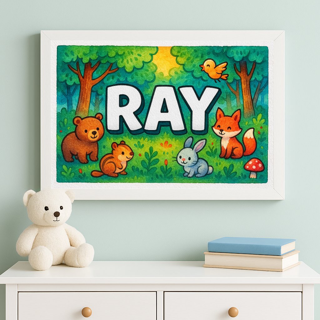 Personalized name art for Ray