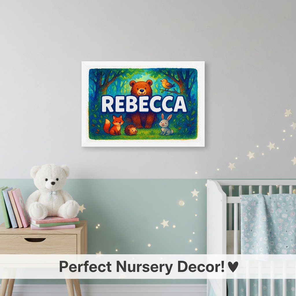 Personalized name art for Rebecca