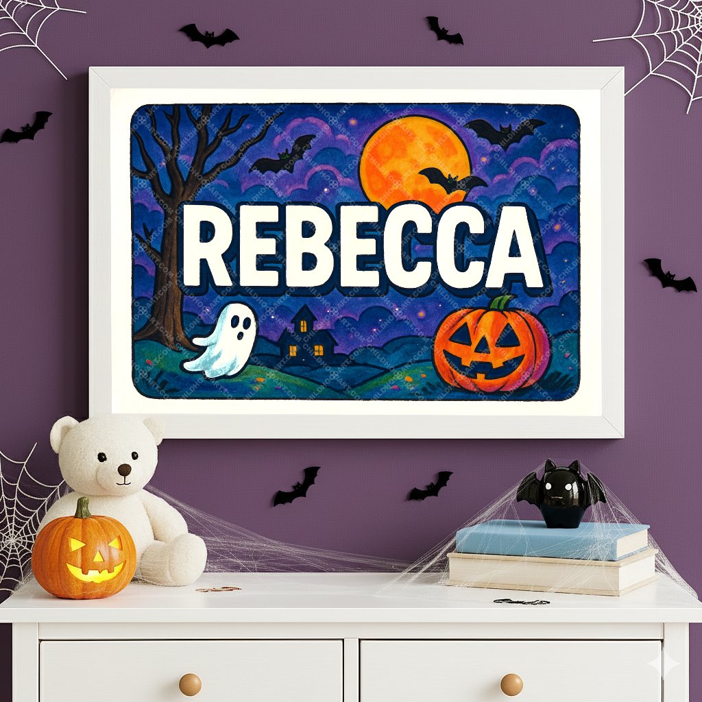 Personalized name art for Rebecca
