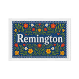 Remington Name Art - Floral Farmhouse personalized wall print for kids