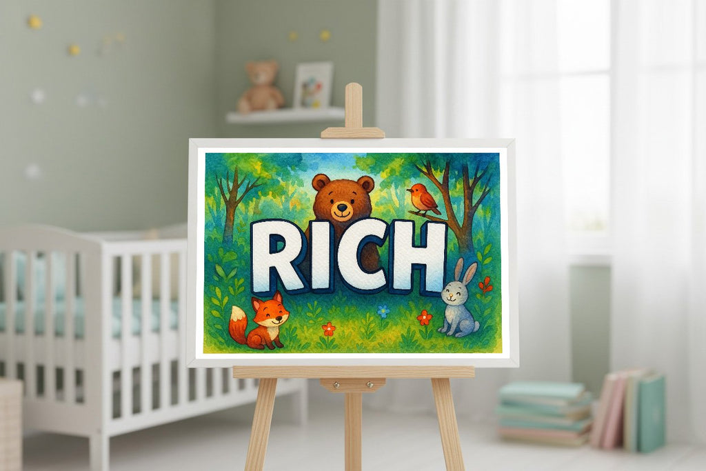 Personalized name art for Rich