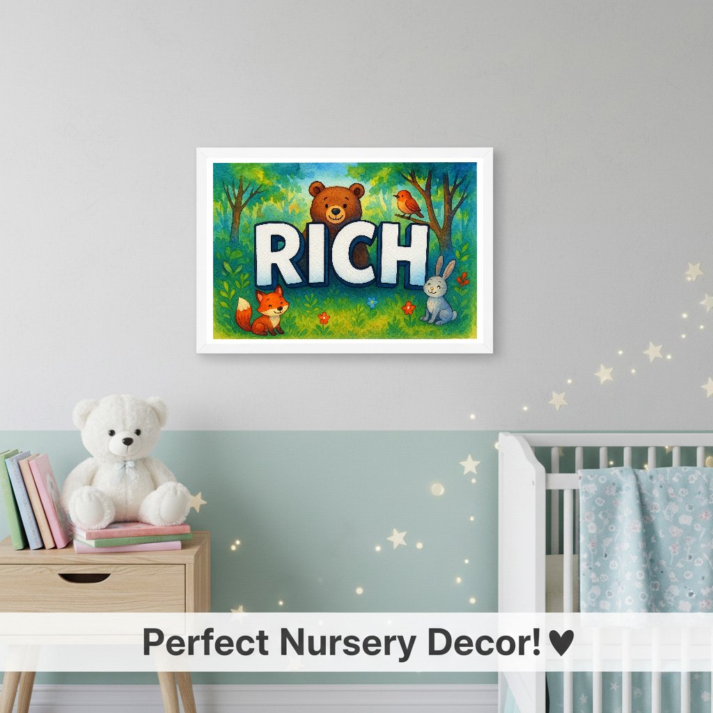 Personalized name art for Rich
