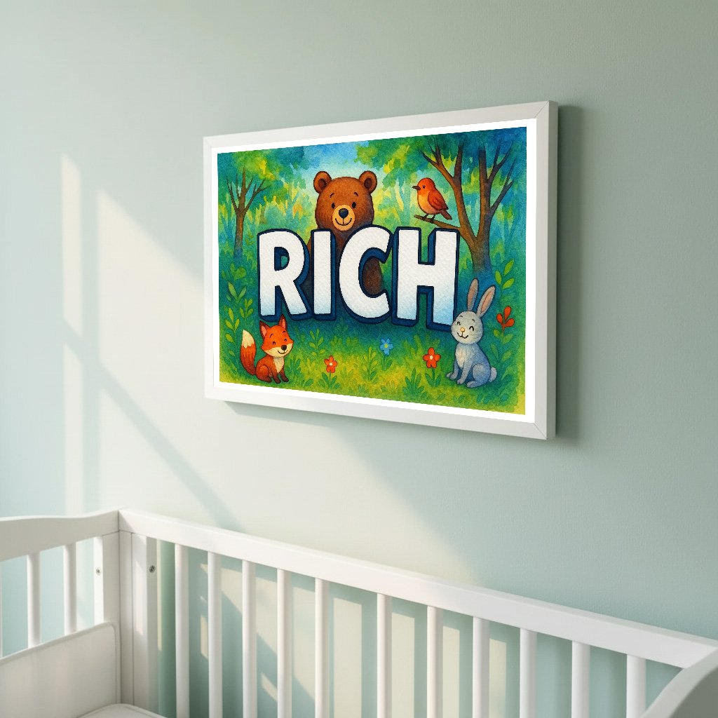Personalized name art for Rich