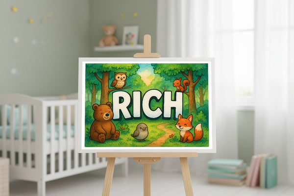 Rich’s Personalized Forest Friends Art
