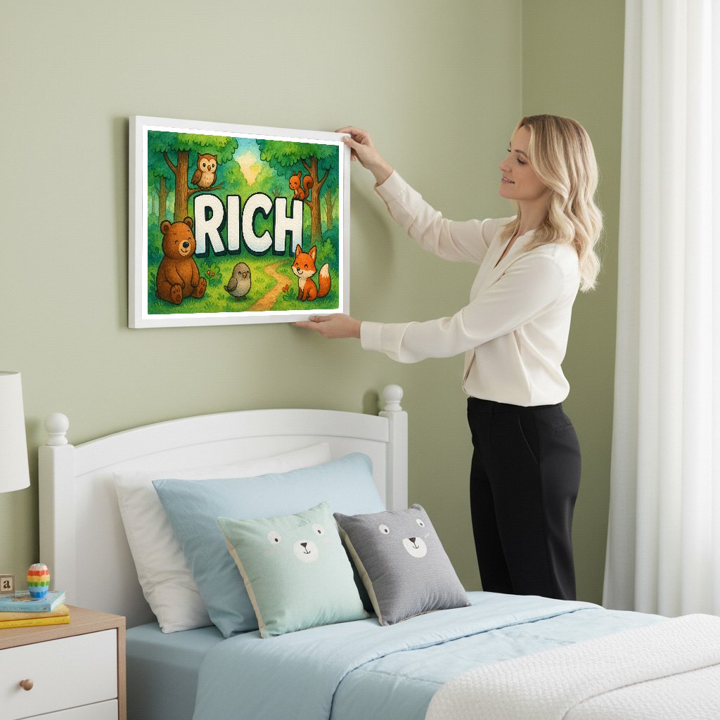 Personalized name art for Rich