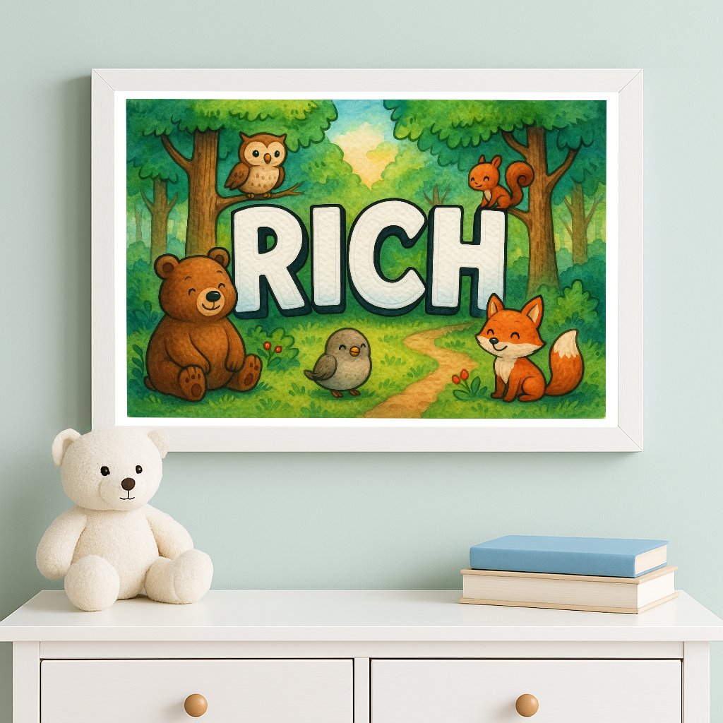 Personalized name art for Rich