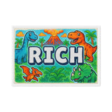 Rich Name Art - Dinosaur Adventure personalized wall print for kids