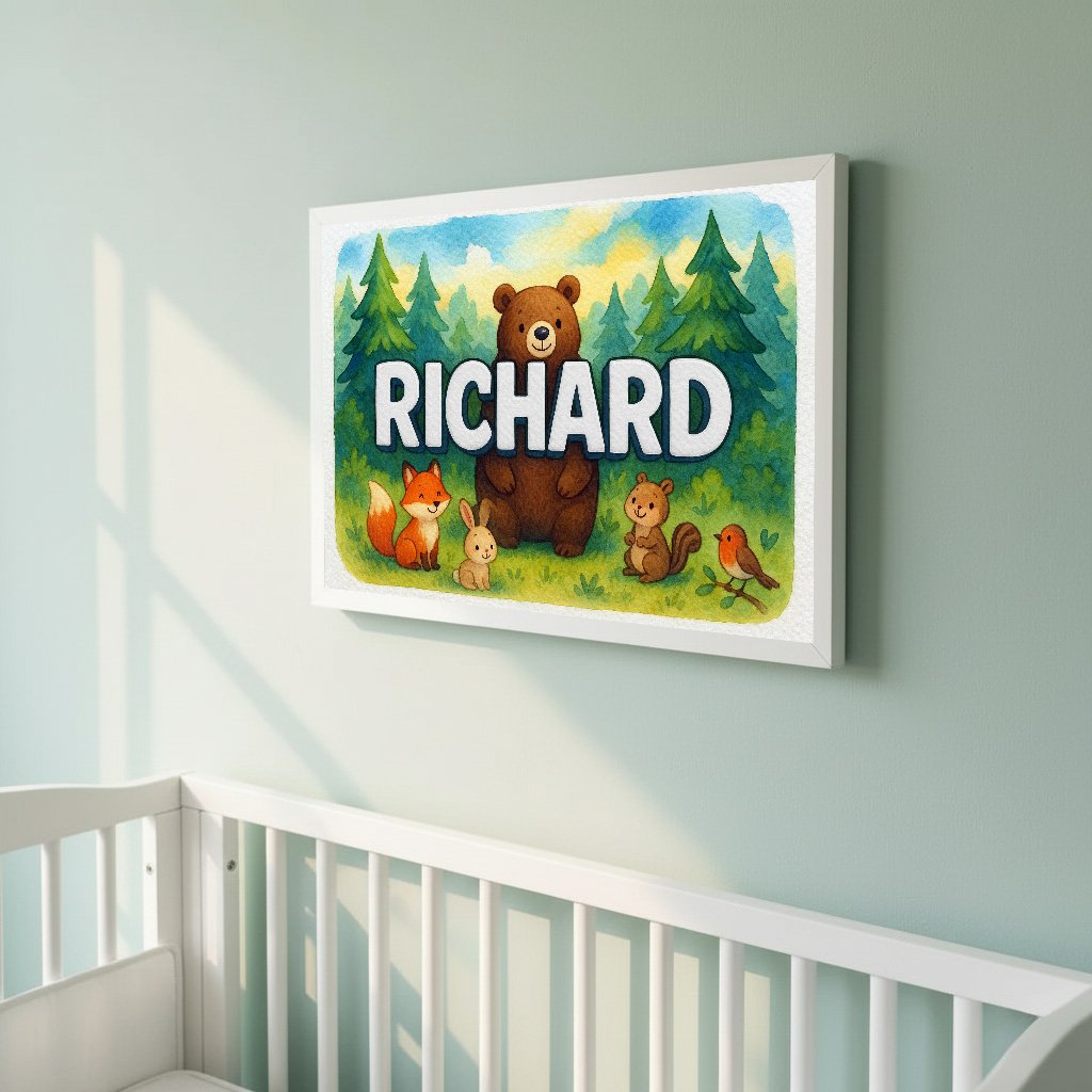 Personalized name art for Richard