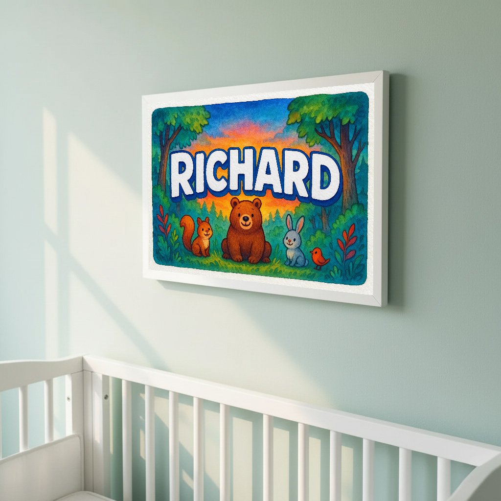 Personalized name art for Richard