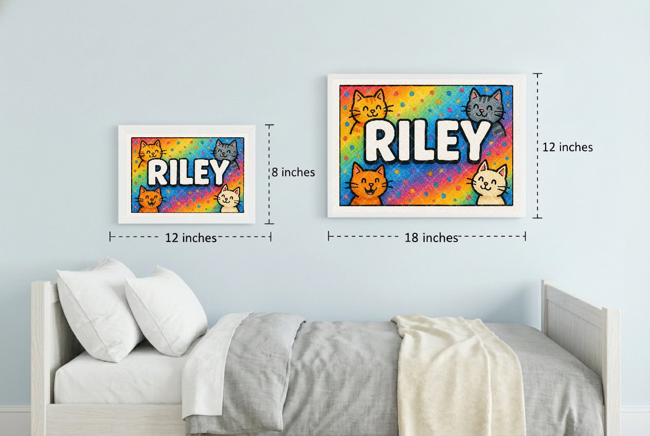 Personalized name art for Riley