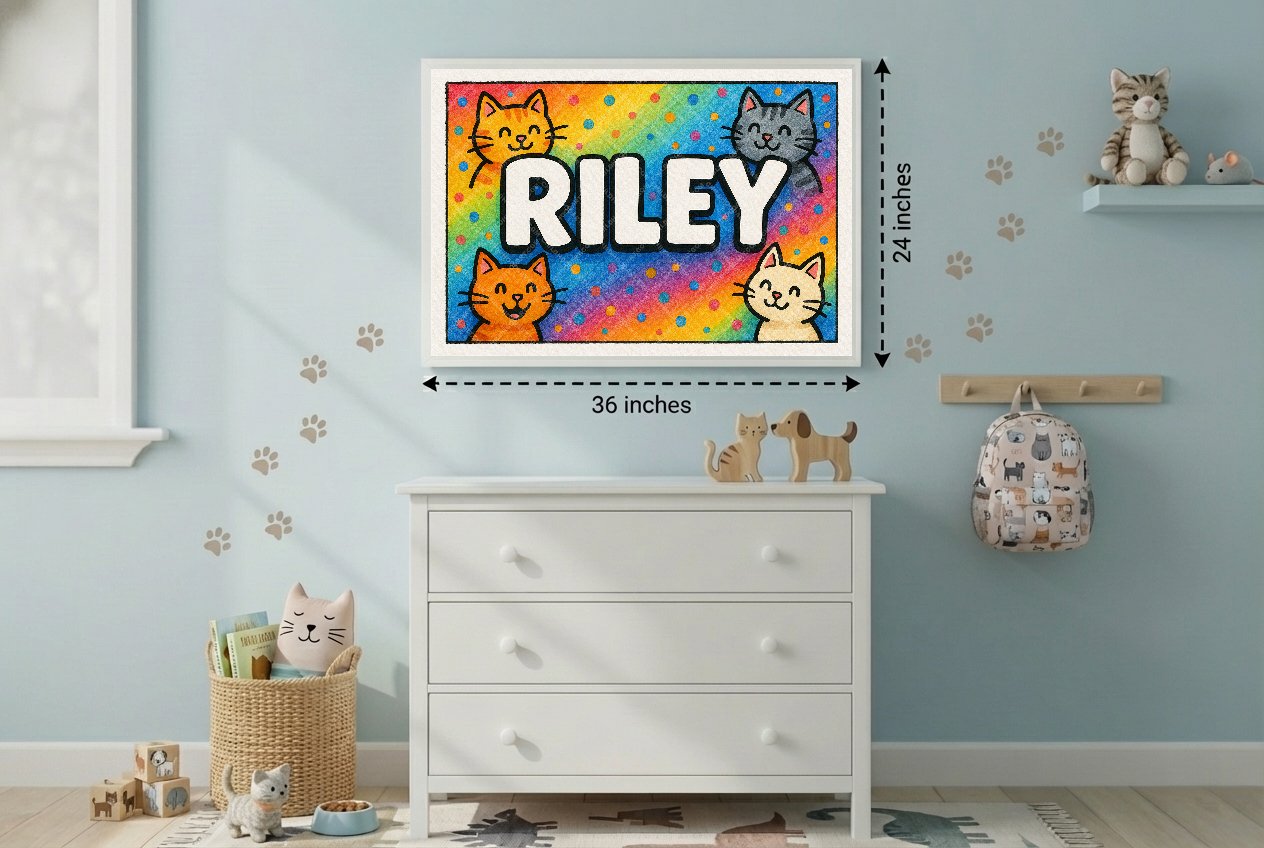 Personalized name art for Riley