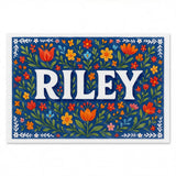 Calm personalized name art for Riley