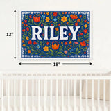 Calm personalized name art for Riley