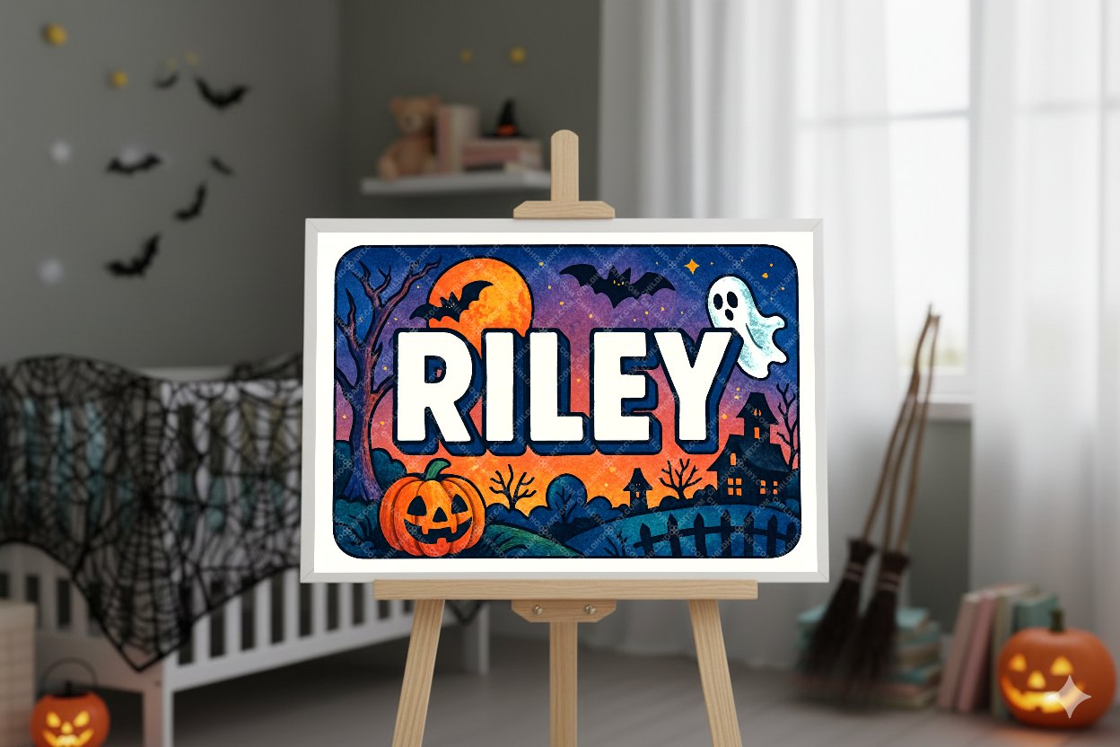 Personalized name art for Riley