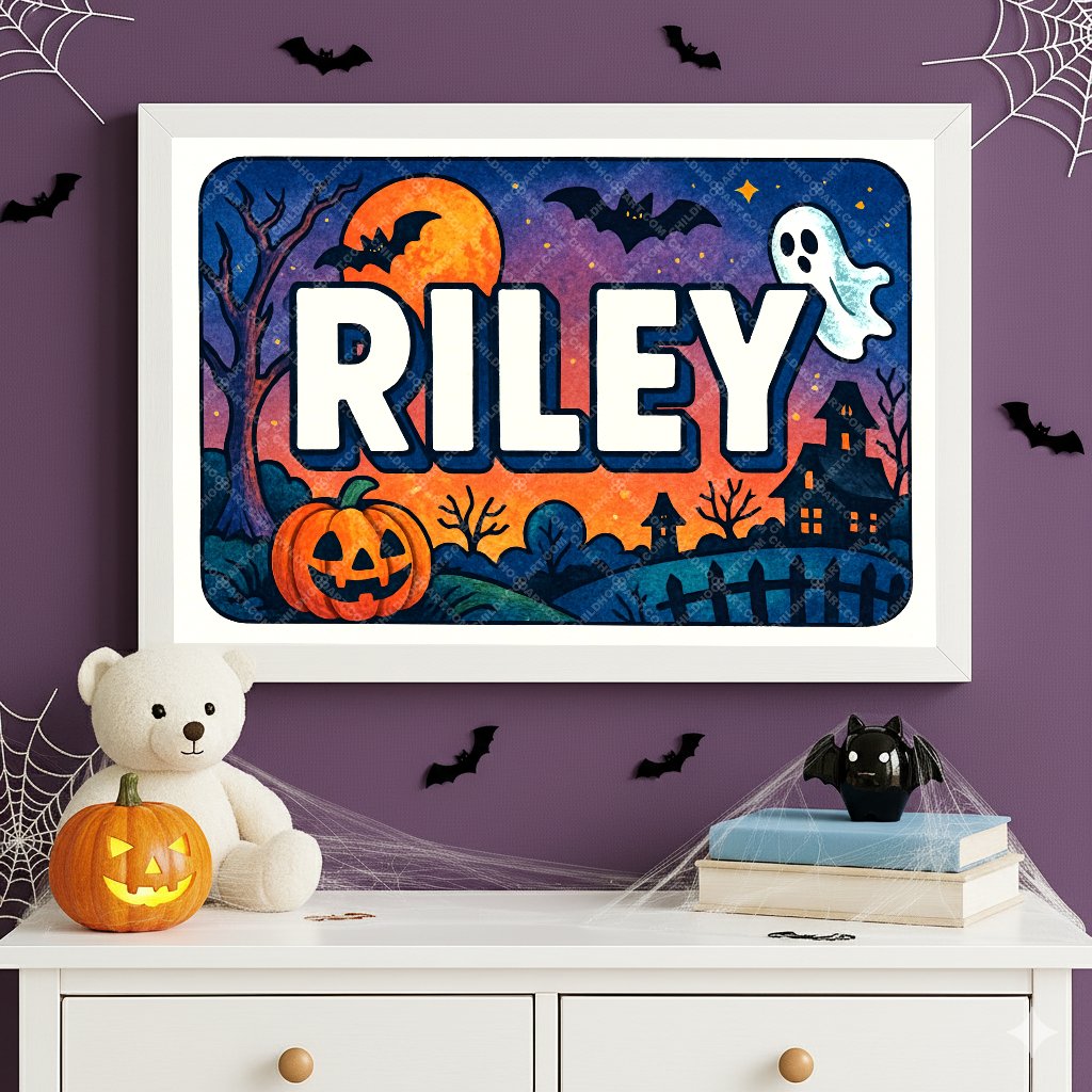 Personalized name art for Riley