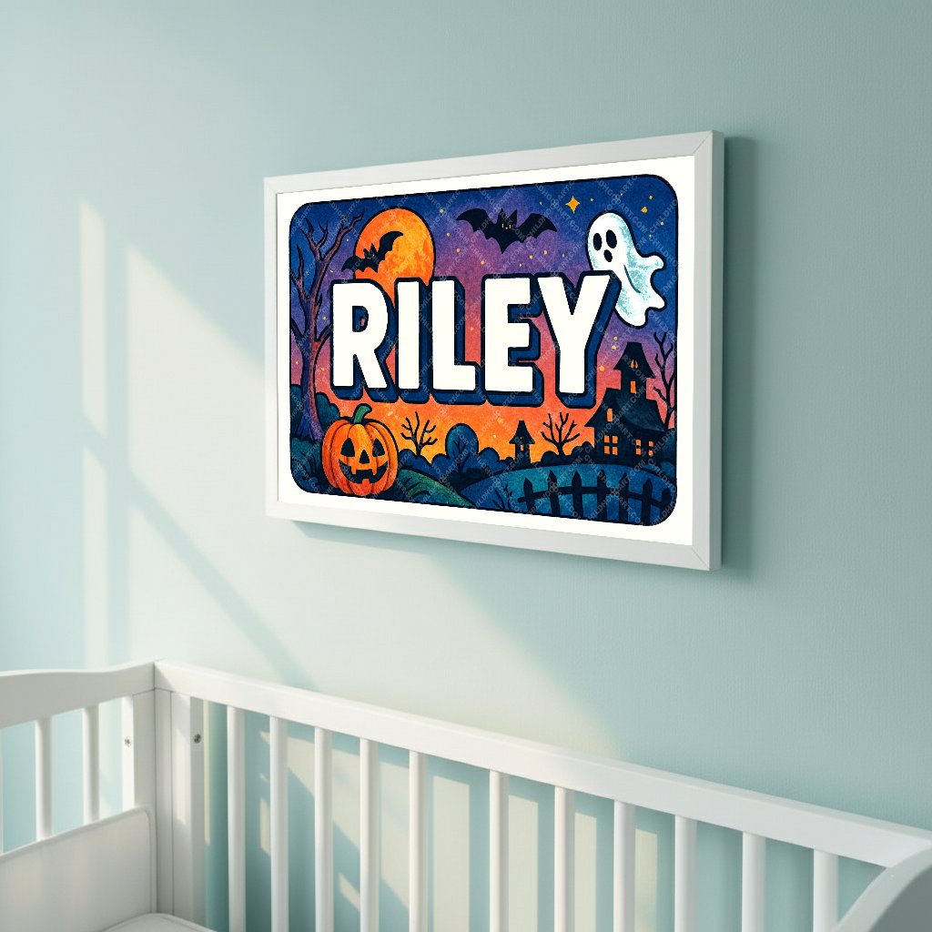 Personalized name art for Riley