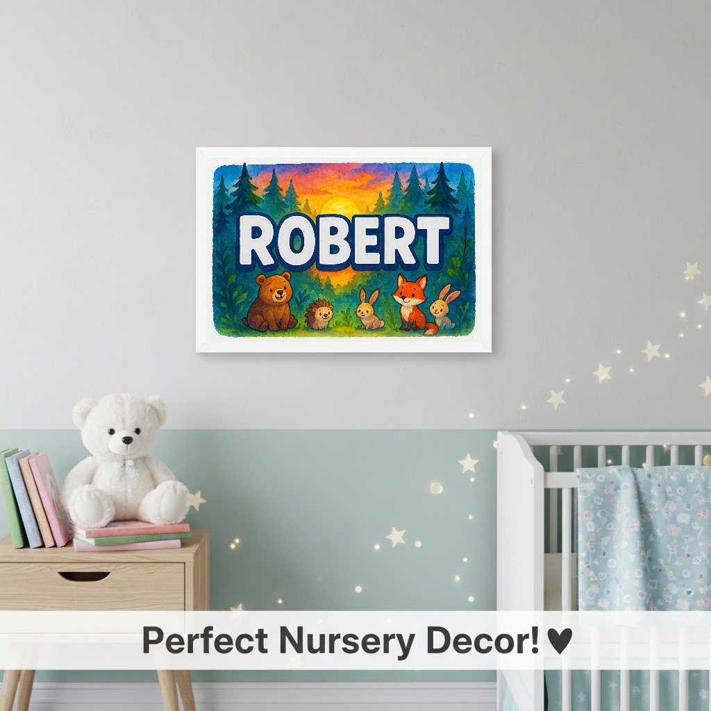 Personalized name art for Robert