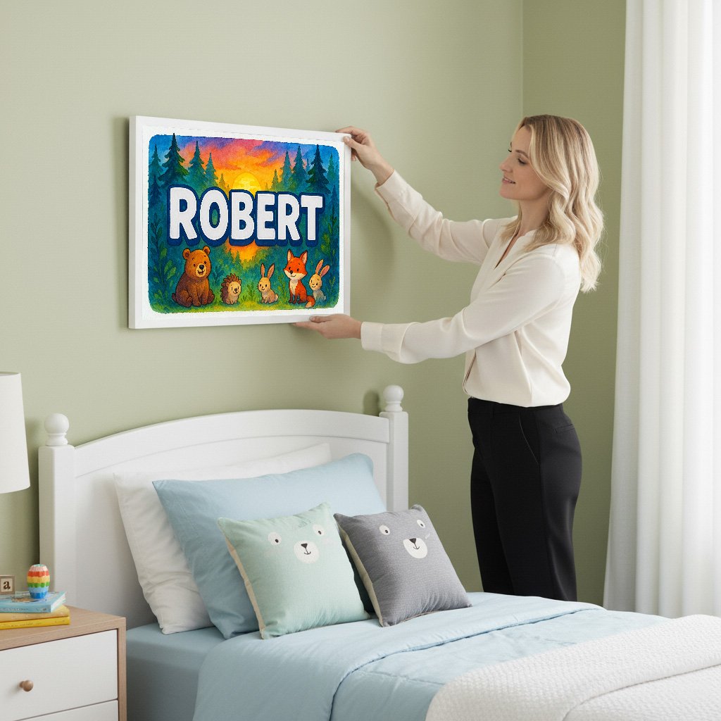 Personalized name art for Robert