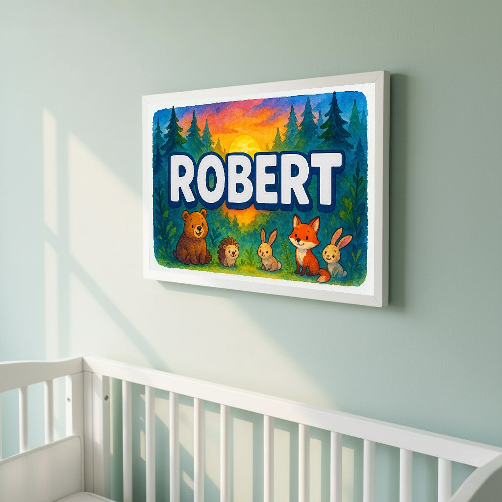 Personalized name art for Robert