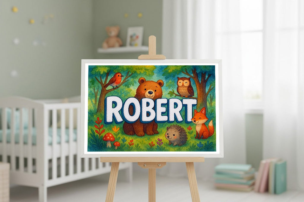 Personalized name art for Robert