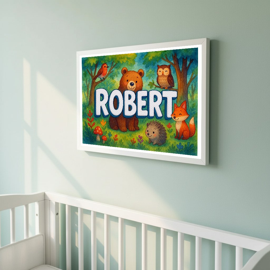 Personalized name art for Robert