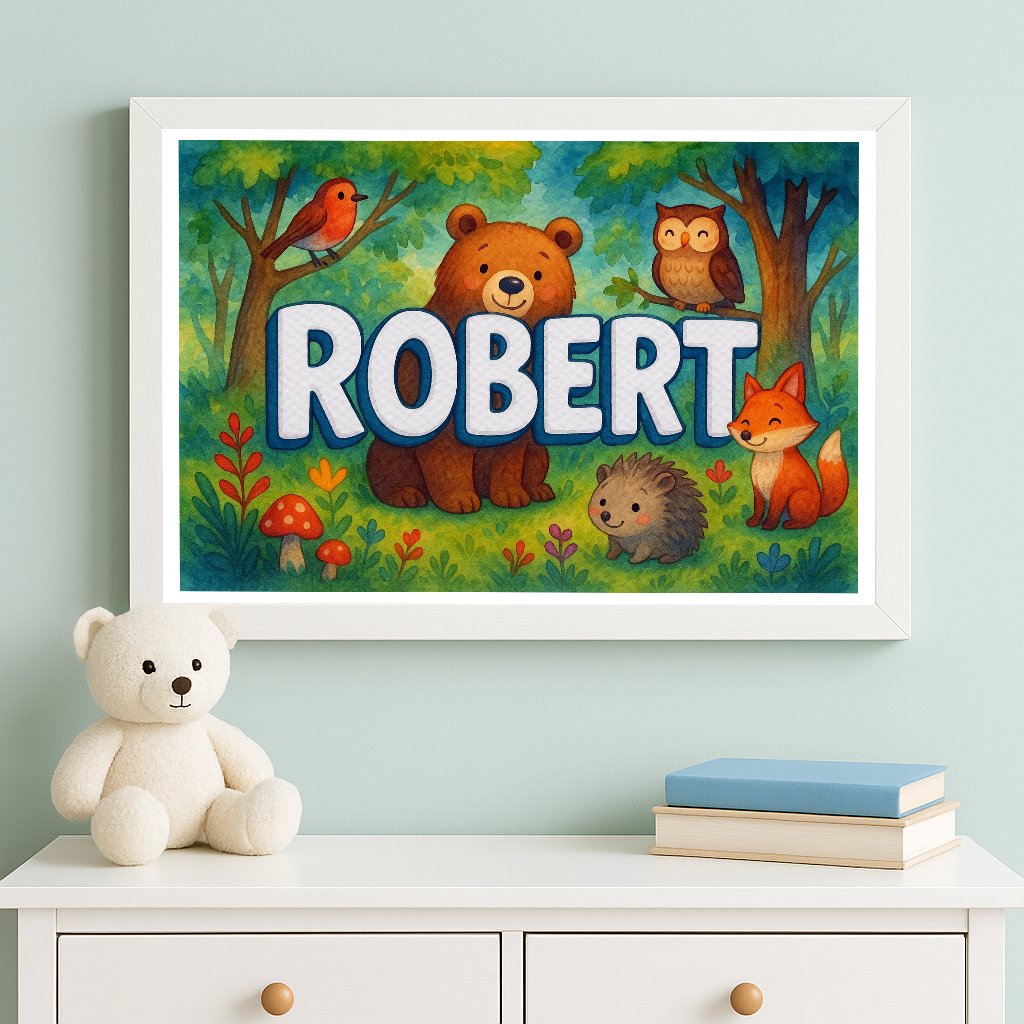 Personalized name art for Robert