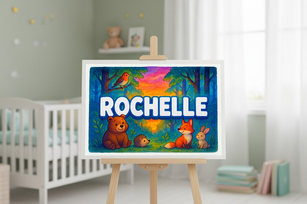 Personalized name art for Rochelle