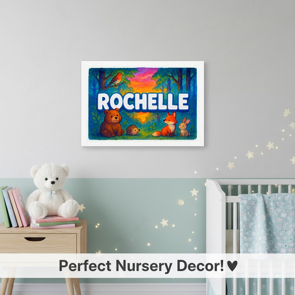 Personalized name art for Rochelle