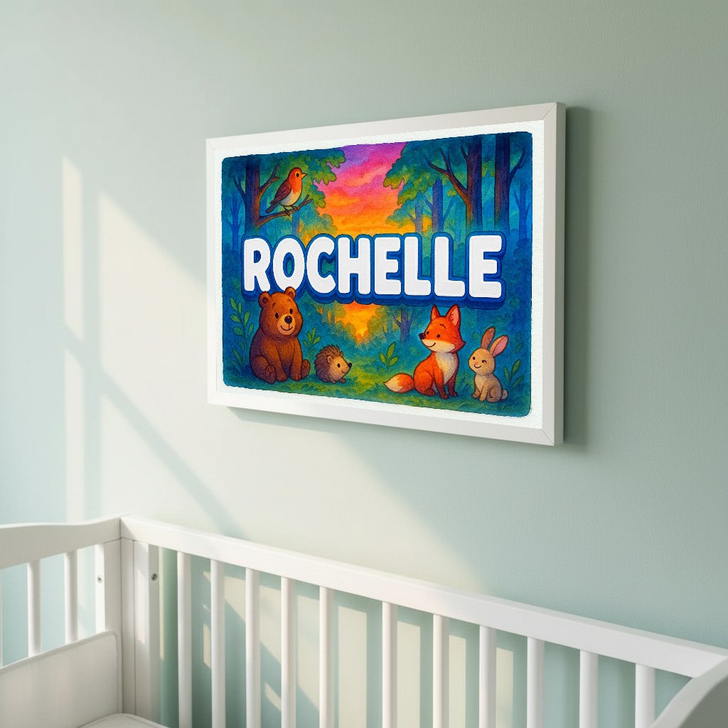 Personalized name art for Rochelle