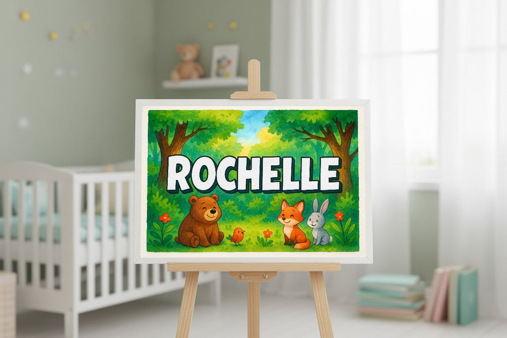 Personalized name art for Rochelle