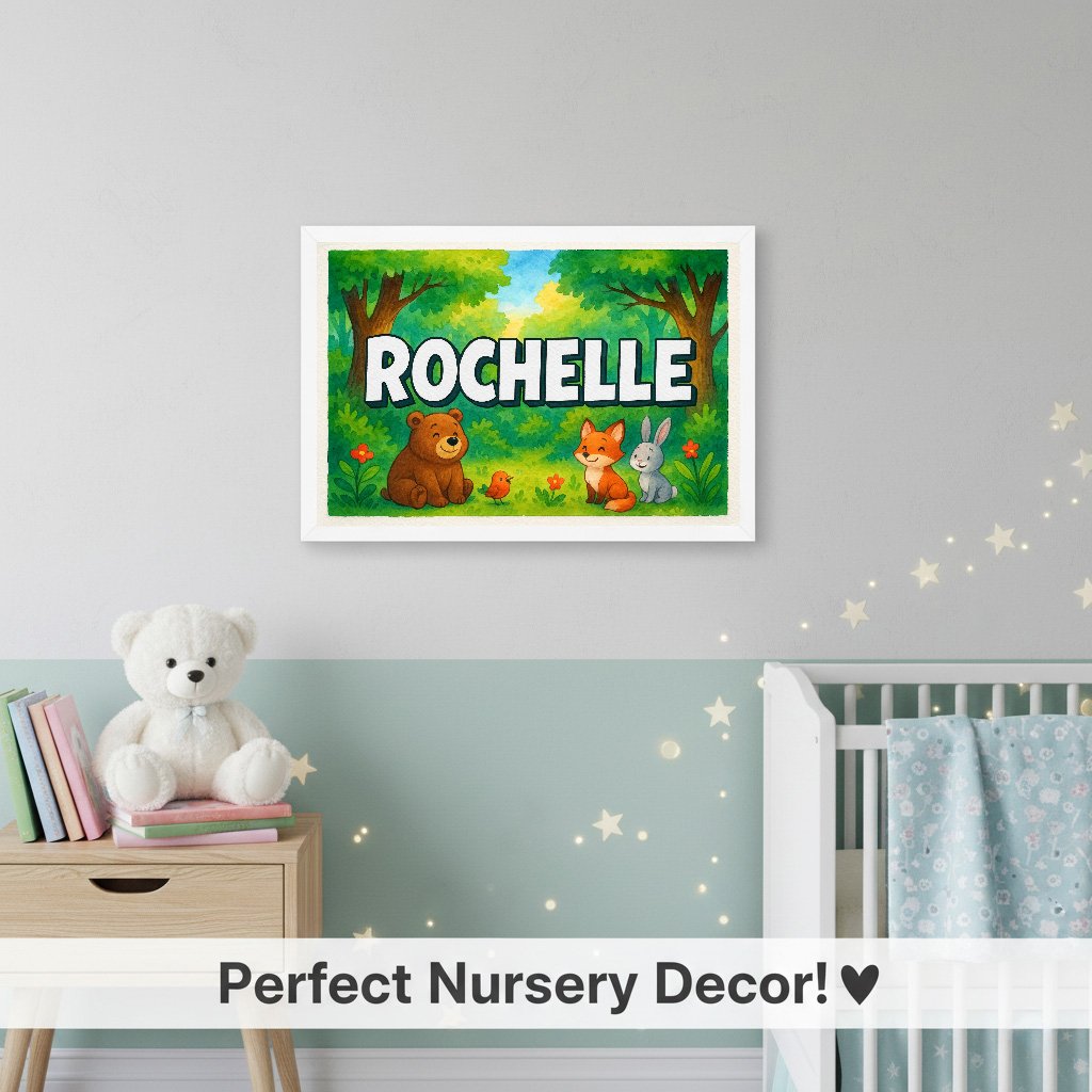 Personalized name art for Rochelle