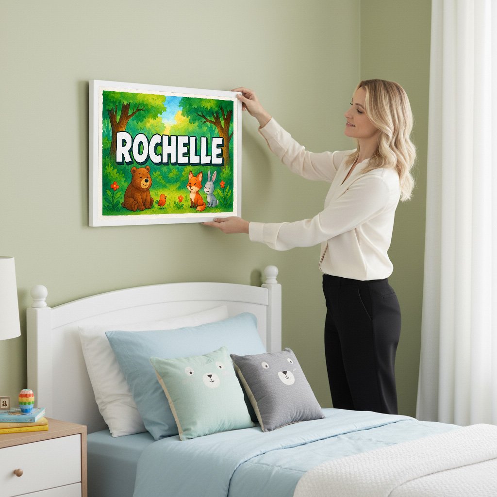 Personalized name art for Rochelle