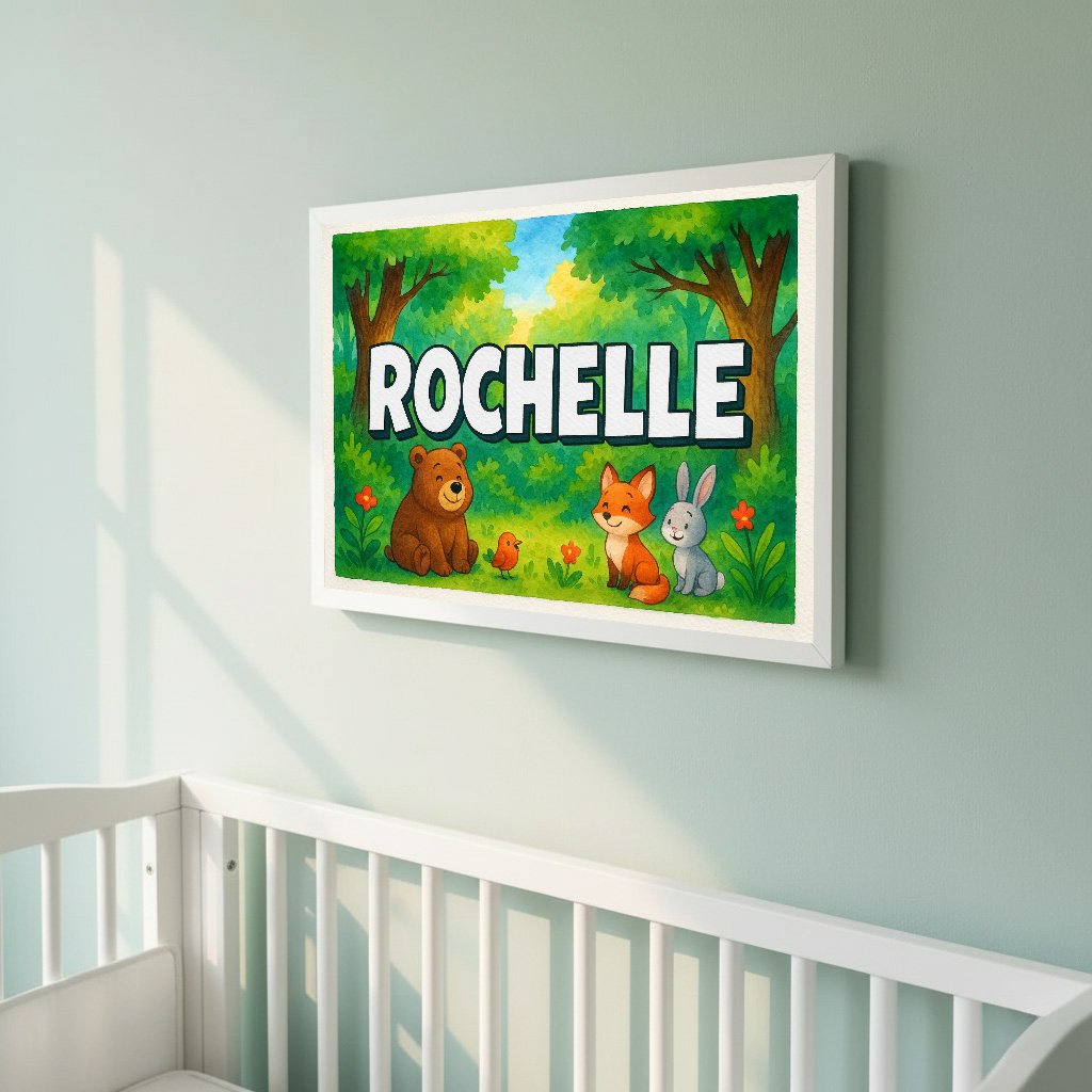 Personalized name art for Rochelle