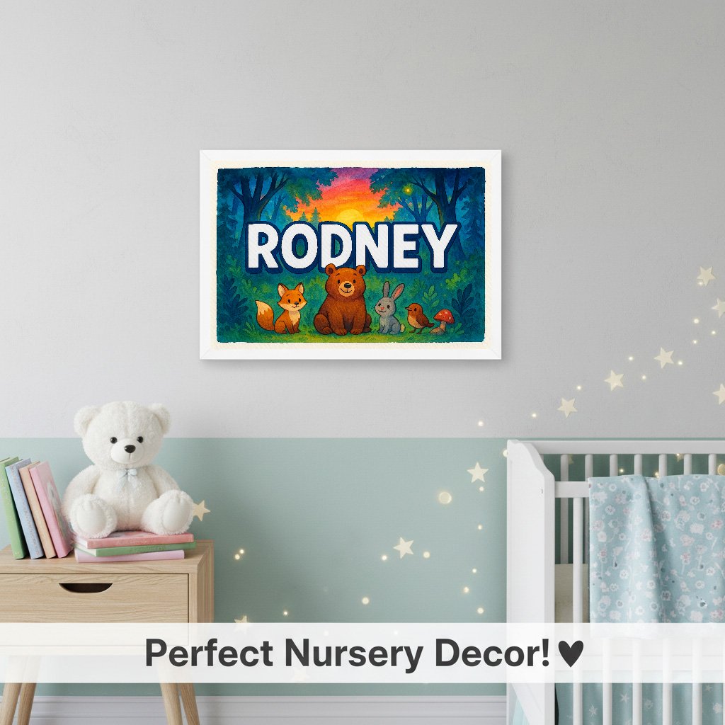 Personalized name art for Rodney