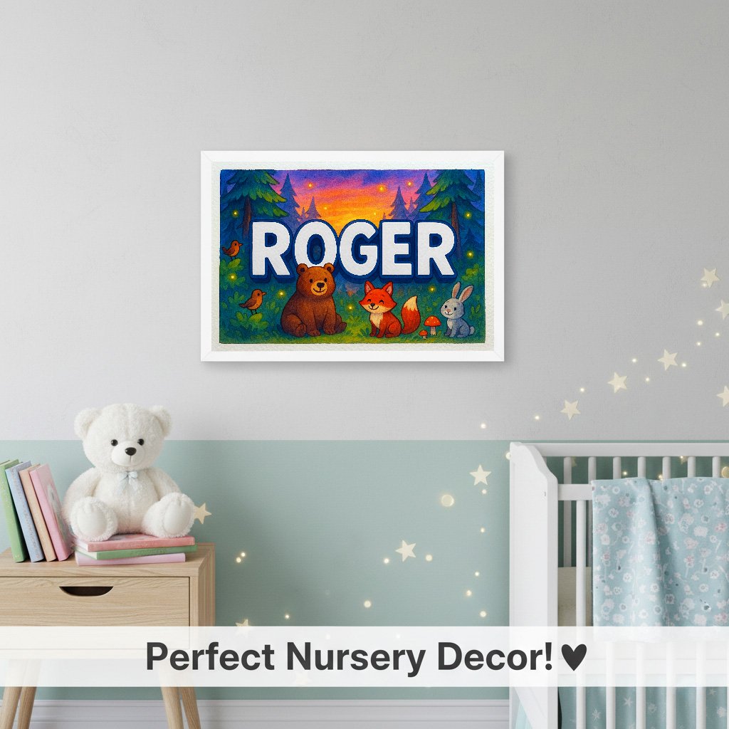 Personalized name art for Roger